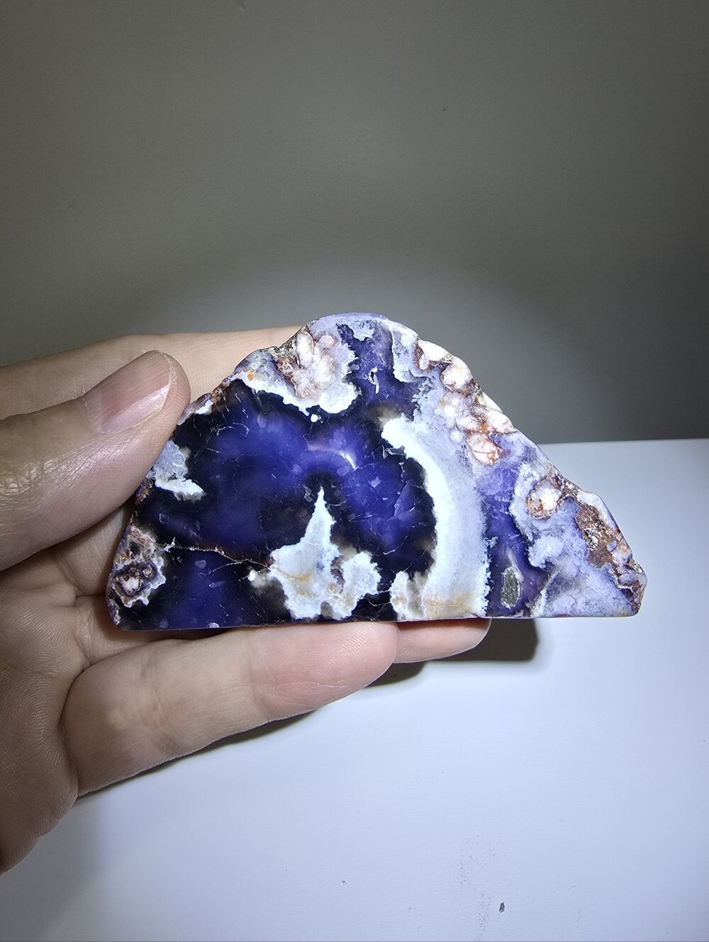 Blue Flower Agate Crystal Freeform #A